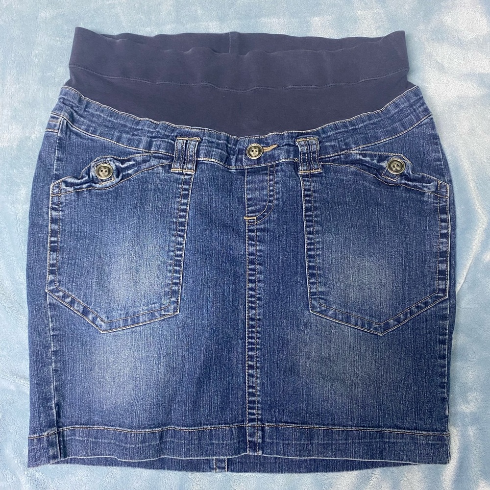 Oh Baby by Motherhood Demin Jean Skirt Size Small